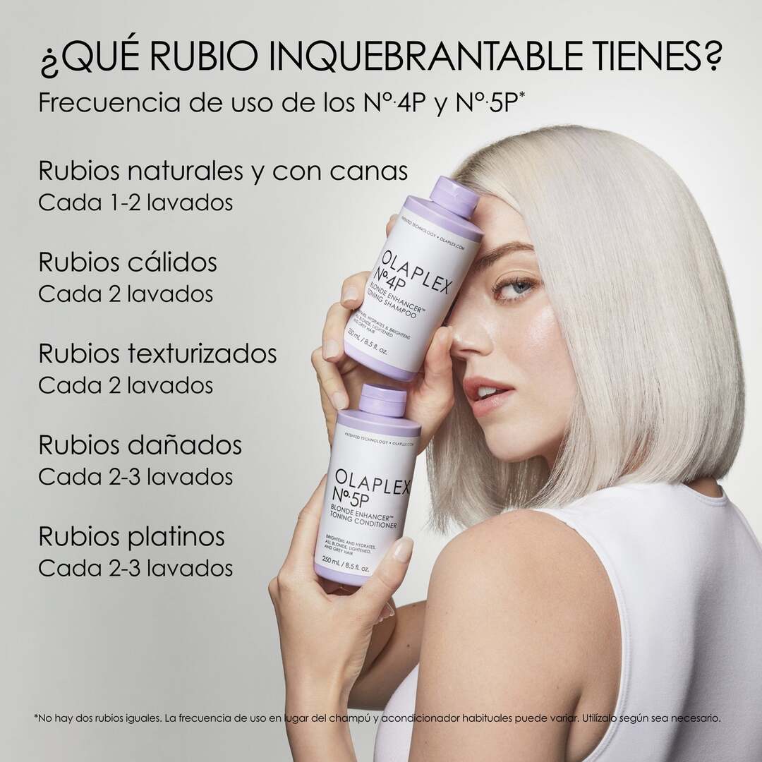 ACONDICIONADOR RUBIOS Y GRISES 5P BLONDE ENHANCER TONING CONDITIONER 250 ML