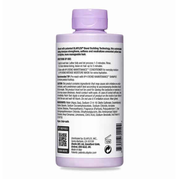 shampoo olaplex 4p matizador por detrás