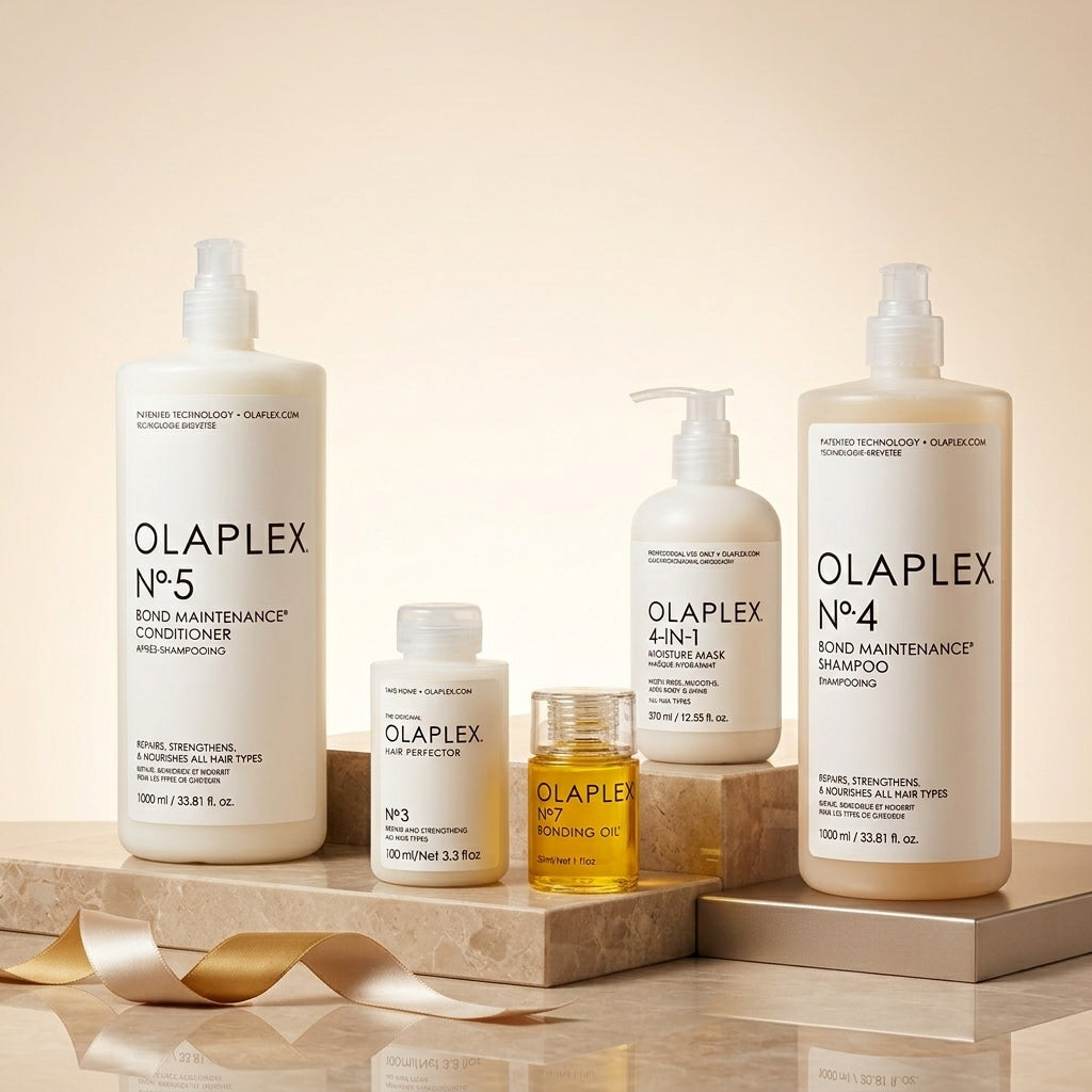 Olaplex Kit Hidratación Profunda Profesional | Shampoo y Acondicionador 1L + Mascarilla 4-in-1 + No.3 + No.7