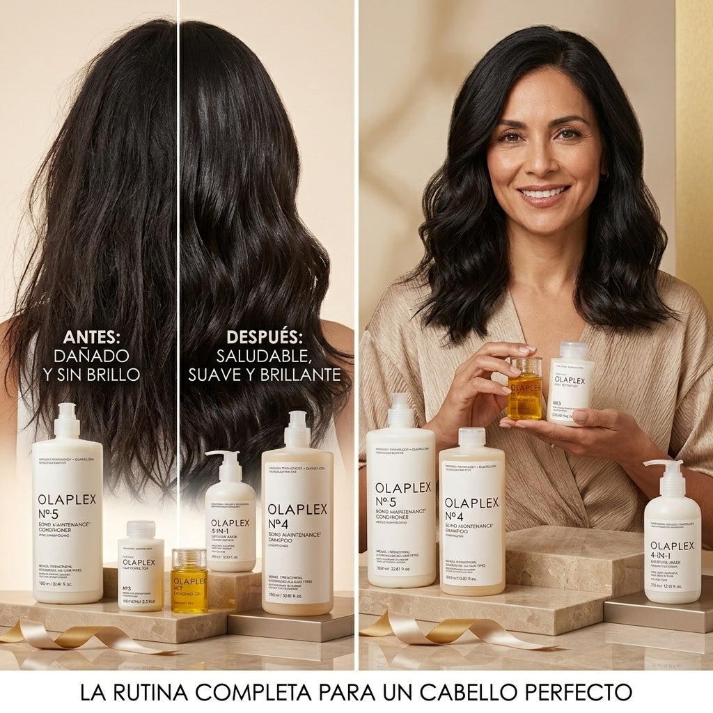 Olaplex Kit Hidratación Profunda Profesional | Shampoo y Acondicionador 1L + Mascarilla 4-in-1 + No.3 + No.7